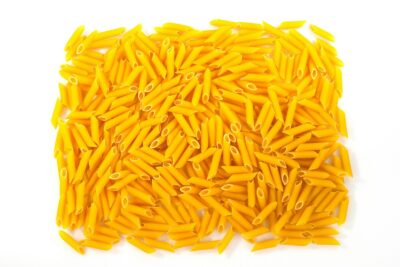 a pile of yellow pasta